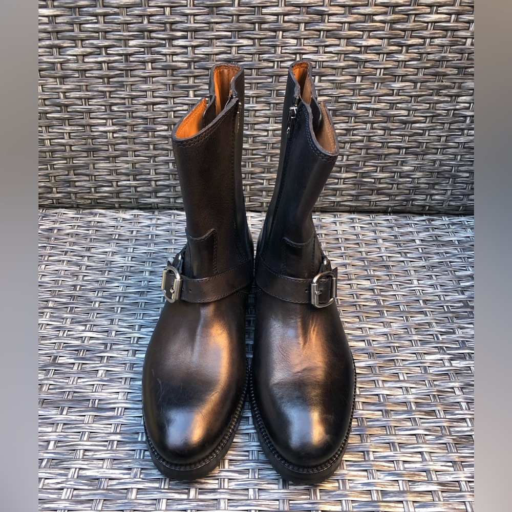 Jimmy Choo Buckled Leather Boots - Size 39 - NEW -  Retail $895